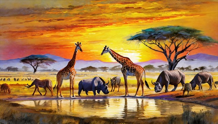Serengeti Waterhole